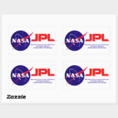 Sticker Rectangulaire Laboratoire de propulsion à jet (Feuille)