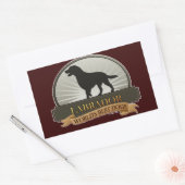 Sticker Rectangulaire Labrador Retriever (Enveloppe)