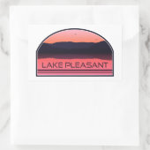 Sticker Rectangulaire Lac Agréable Arizona Red Sunrise (Sac)