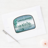 Sticker Rectangulaire Lac Allatoona Georgia Deer (Enveloppe)