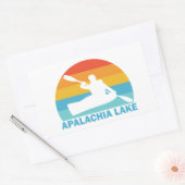 Sticker Rectangulaire Lac Apalachia Caroline du Nord Kayak (Enveloppe)