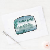 Sticker Rectangulaire Lac Badin Nord Carolina Deer (Enveloppe)