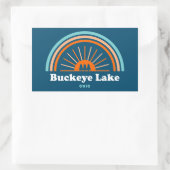 Sticker Rectangulaire Lac Buckeye Ohio Arc-en-ciel (Sac)