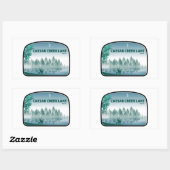 Sticker Rectangulaire Lac Caesar Creek Ohio Deer (Feuille)