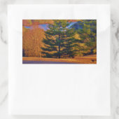 Sticker Rectangulaire Lac Deer & Mt (Sac)