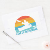 Sticker Rectangulaire Lac Des Ozarks Missouri Kayak (Enveloppe)