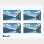 Sticker Rectangulaire Lac garda, Italie (Feuille)