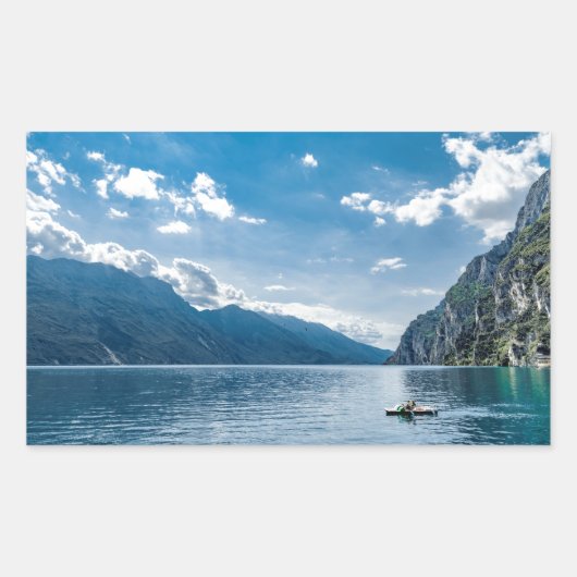 Sticker Rectangulaire Lac garda, Italie (Devant)