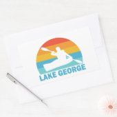Sticker Rectangulaire Lac George New York Kayak (Enveloppe)