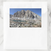 Sticker Rectangulaire Lac Guitar et Mt Whitney - sentier John Muir (Sac)