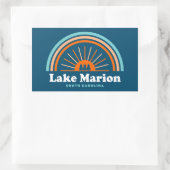 Sticker Rectangulaire Lac Marion Caroline du Sud Arc en ciel (Sac)