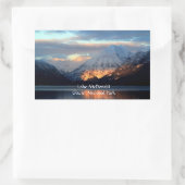 Sticker Rectangulaire Lac McDonald, Parc national des Glaciers, (Sac)