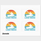 Sticker Rectangulaire Lac Mead Nevada Arizona Kayak (Feuille)