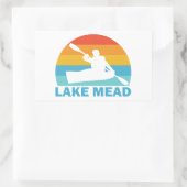 Sticker Rectangulaire Lac Mead Nevada Arizona Kayak (Sac)