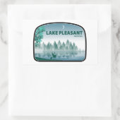 Sticker Rectangulaire Lac Pleasant Arizona Deer (Sac)
