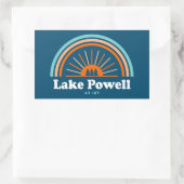Sticker Rectangulaire Lac Powell Arizona Utah Rainbow (Sac)
