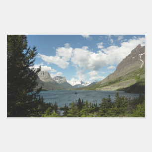 Sticker Rectangulaire Lac Saint Mary II au parc national de Glacier