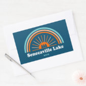 Sticker Rectangulaire Lac Senecaville Ohio Arc-en-ciel (Enveloppe)