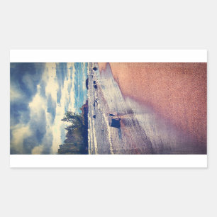 Sticker Rectangulaire Lac Supérieur vintage