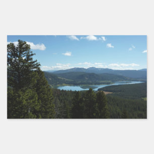 Sticker Rectangulaire Lac Two Ocean dans le parc national de Grand Teton
