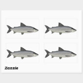 Sticker Rectangulaire Lac Whitefish (Feuille)