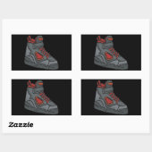 Sticker Rectangulaire Lace Em Up (Feuille)
