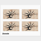 Sticker Rectangulaire Lady Liberty (Feuille)