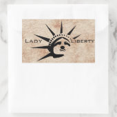 Sticker Rectangulaire Lady Liberty (Sac)