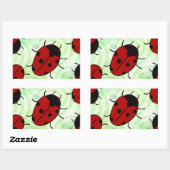 Sticker Rectangulaire Ladybug (Feuille)