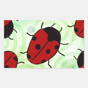 Sticker Rectangulaire Ladybug