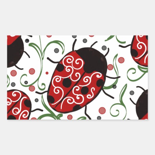Sticker Rectangulaire Ladybug (Devant)