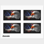 Sticker Rectangulaire L'aigle Américain (Feuille)
