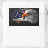 Sticker Rectangulaire L'aigle Américain (Sac)