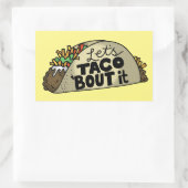 Sticker Rectangulaire Laisse Taco Bout It (Sac)
