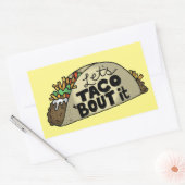 Sticker Rectangulaire Laisse Taco Bout It (Enveloppe)