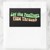 Sticker Rectangulaire Laissez passer les sentiments (Sac)