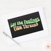 Sticker Rectangulaire Laissez passer les sentiments (Enveloppe)