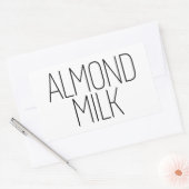 Sticker Rectangulaire Lait d'amande lisse (Enveloppe)