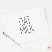 Sticker Rectangulaire Lait d'avoine lisse (Enveloppe)