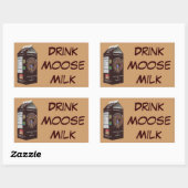 Sticker Rectangulaire Lait d'orignal Matanuska (Feuille)