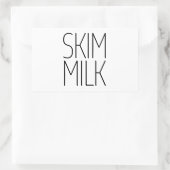 Sticker Rectangulaire Lait fin (Sac)