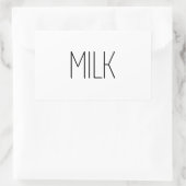 Sticker Rectangulaire Lait lisse (Sac)