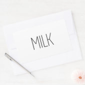 Sticker Rectangulaire Lait lisse (Enveloppe)