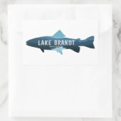 Sticker Rectangulaire Lake Brandt North Carolina Fish (Sac)