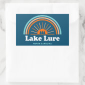 Sticker Rectangulaire Lake Lure North Carolina Rainbow (Sac)