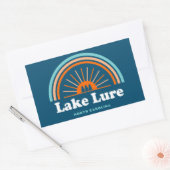 Sticker Rectangulaire Lake Lure North Carolina Rainbow (Enveloppe)