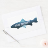Sticker Rectangulaire Lake Murray South Carolina Fish (Enveloppe)