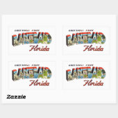Sticker Rectangulaire Lakeland Floride (Feuille)