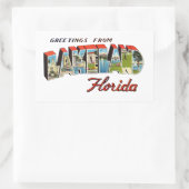 Sticker Rectangulaire Lakeland Floride (Sac)