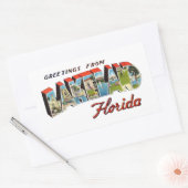 Sticker Rectangulaire Lakeland Floride (Enveloppe)